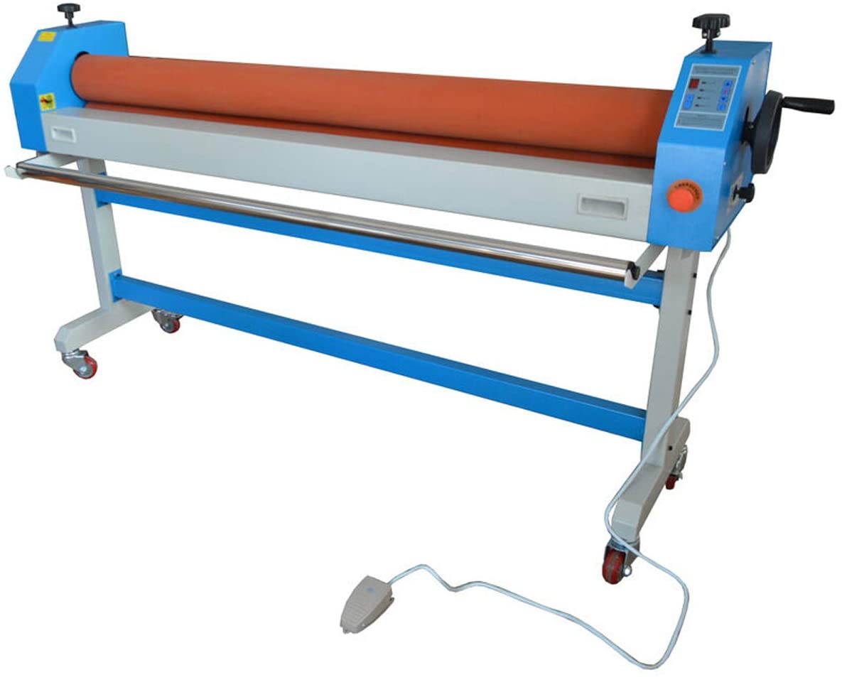 Intsupermai Electric 51in Cold Laminating Machine Automatic/Manual Large Laminator for Photo Vinyl Film Laminating