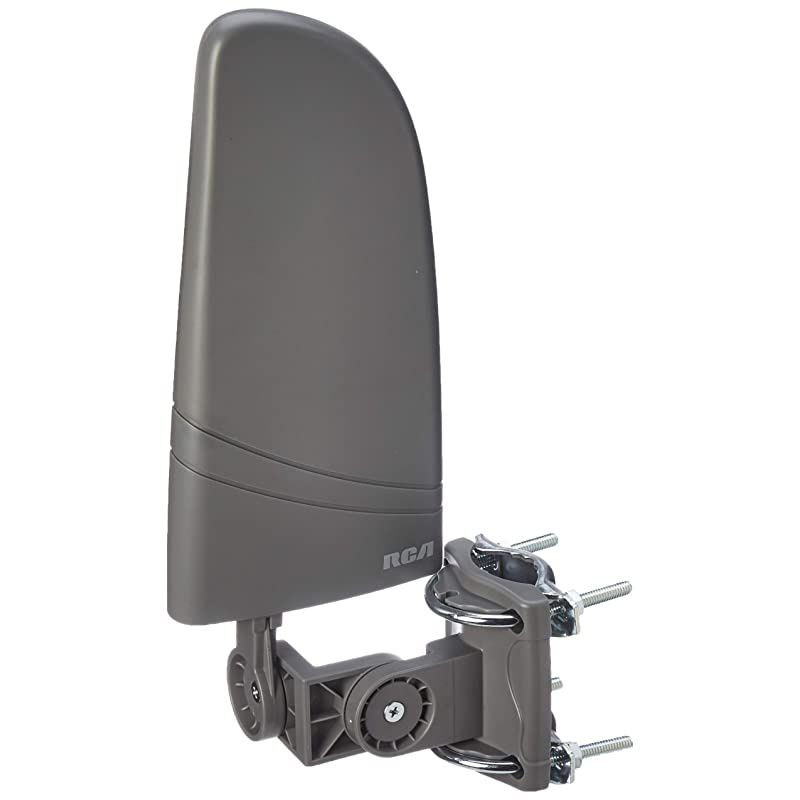 Indoor TV Antenna HDTV Amplified Antenna TV Digital HD - Small Outdoor HD TV Antenna with VHF and UHF Reception Coaxial Cable and Over 50 Mile Range Black (AZON011)