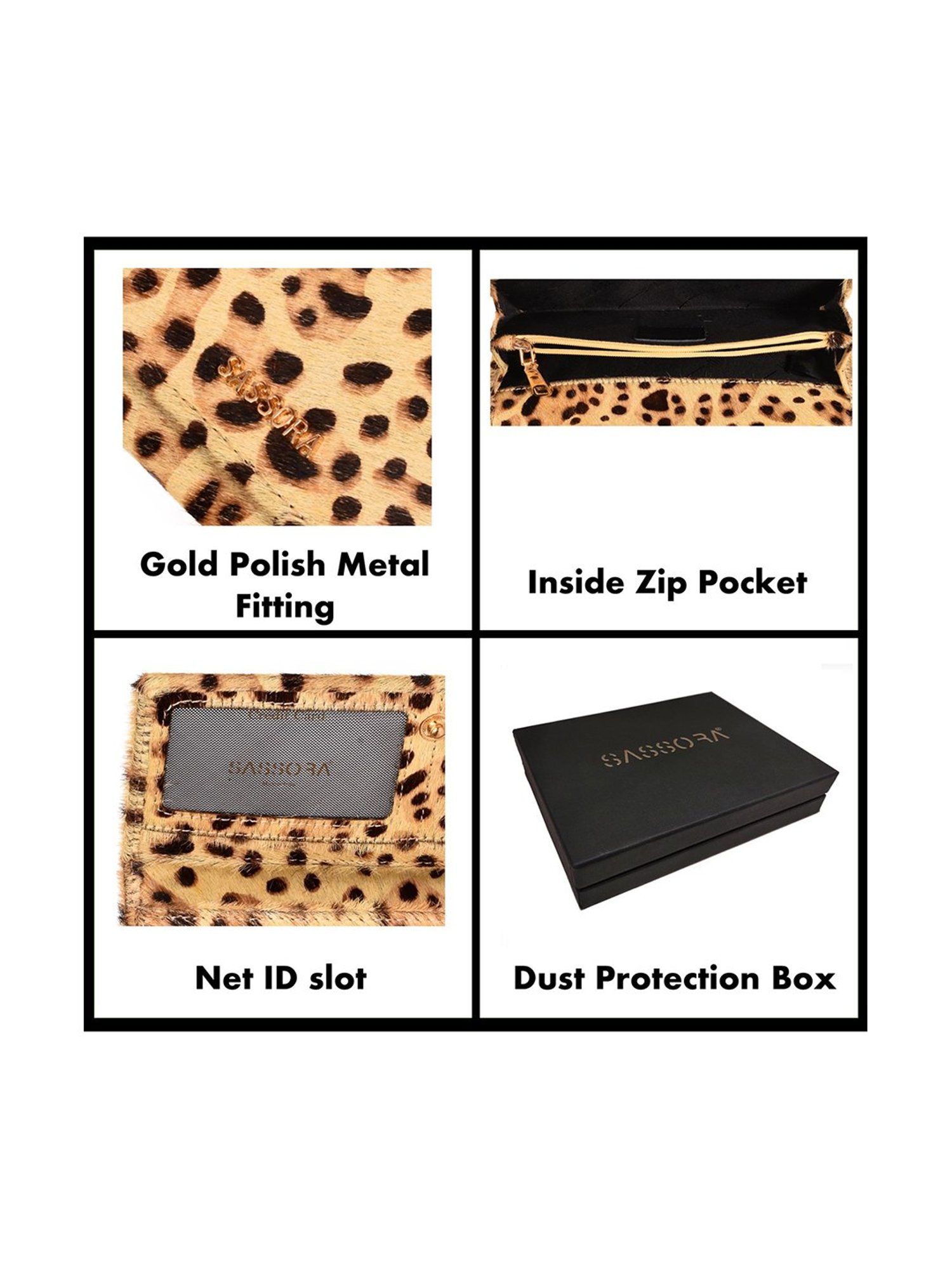 SASSORA Yellow Printed Rfid Wallet for Women