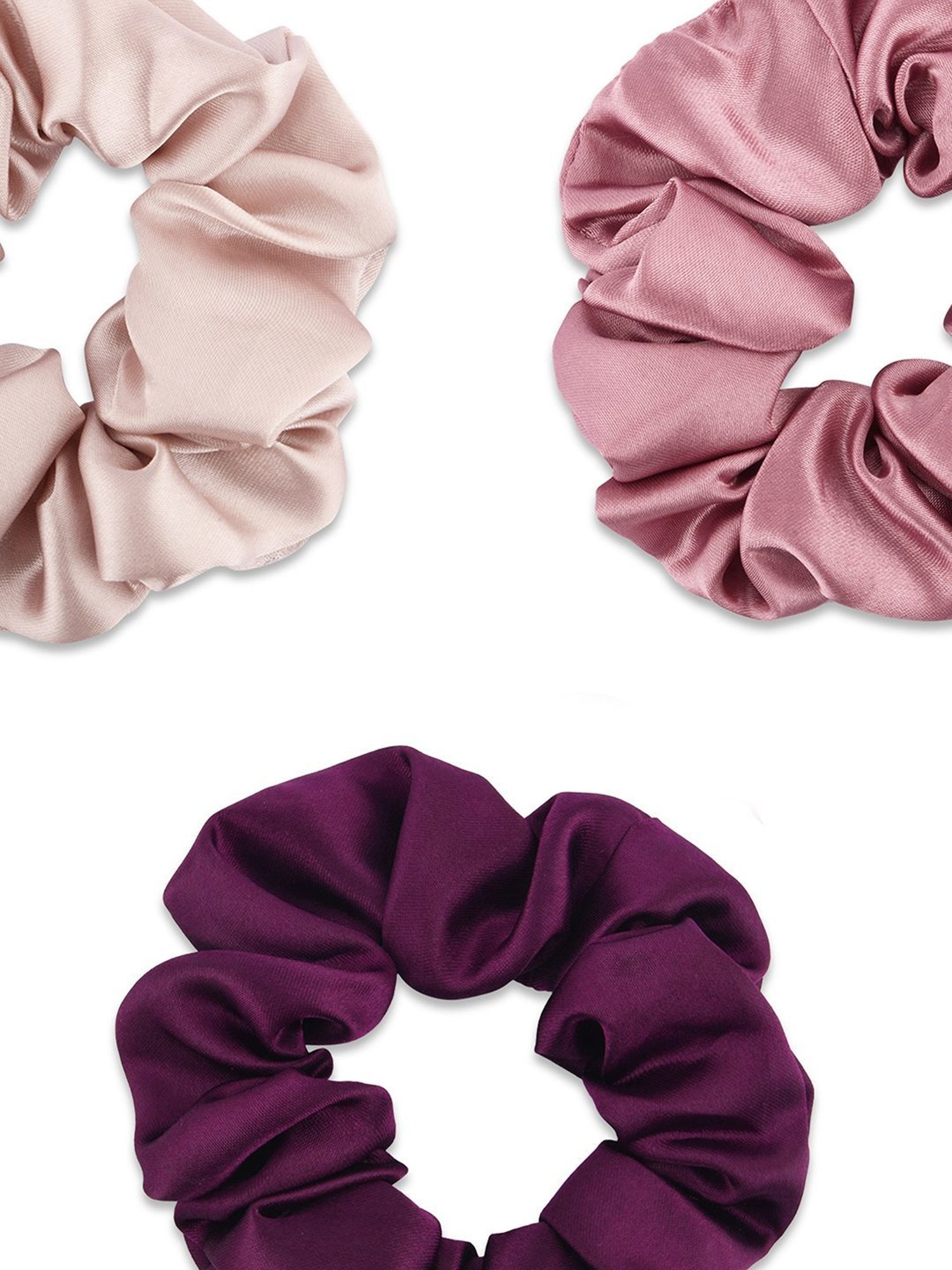 ToniQ White Printed Ponytail Holder Scrunchie