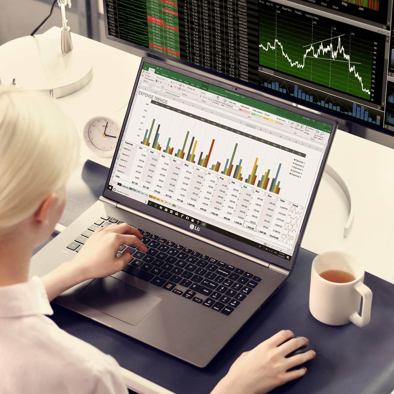 LG Gram Laptop - 15.6" Full HD IPS, Intel 10th Gen Core i5 (10210U CPU), 8GB DDR4 2666MHz RAM, 512GB NVMeTM SSD, Up to 21 Hours Battery, Intel UHD Graphics - 15Z995-U.ARS6U1 (2020) Notebook