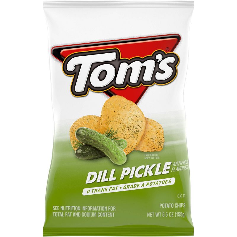 Tom'sDill Pickle Flavored Potato Chips - 5.5oz