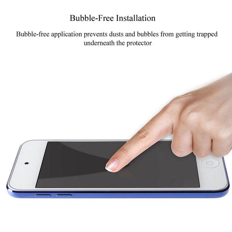 Ailun Screen Protector Compatible with iPod Touch 6 Touch 5,[3Pack],Curved Edge Tempered Glass Compatible with iPod Touch 6G/5G(6th/5th Generation),Anti-Scratch,Case Friendly,Siania Retail Package