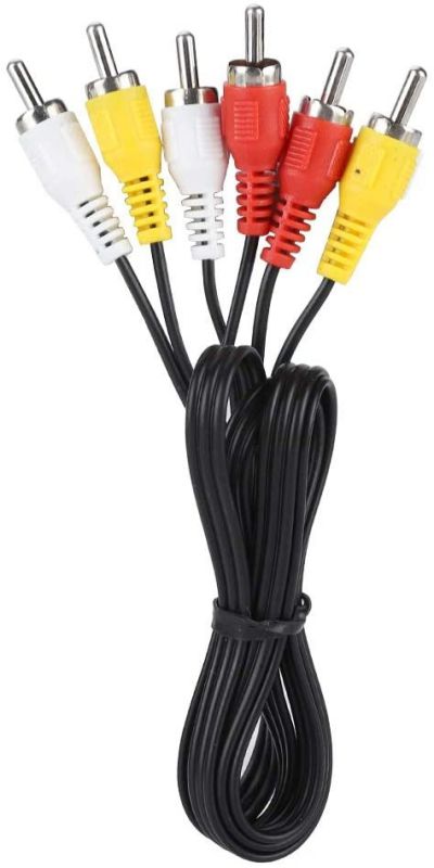 SOONHUA Shockproof Audio and Video Converter 4 in 1 Out Switcher 4 Way Splitter Suitable for Home Video Game Projector