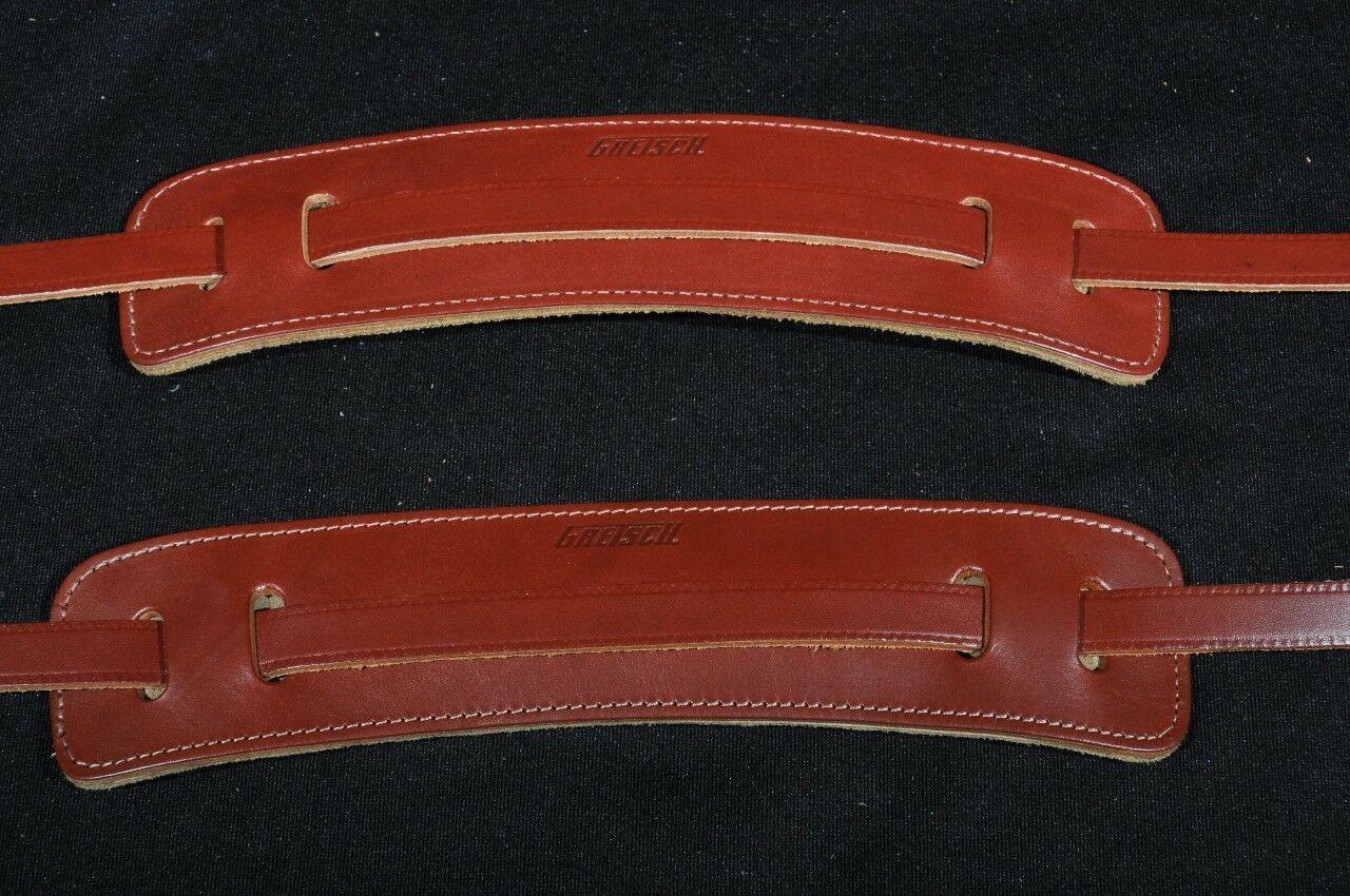 Gretsch Skinny Leather Guitar Strap Walnut New (2 Pack)