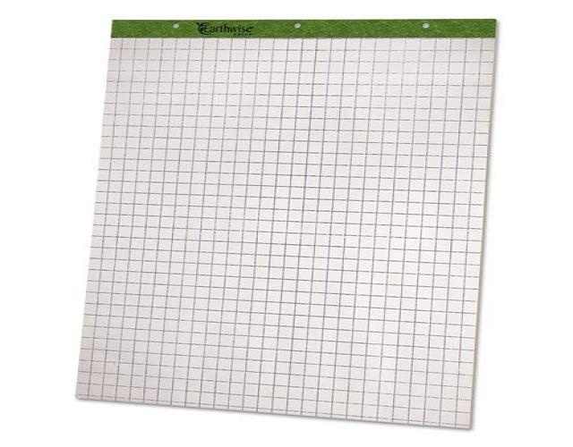 AMPAD 24032 Flip Chart Pads, Quadrille Rule, 27 x 34, White, Two 50-Sheet Pads