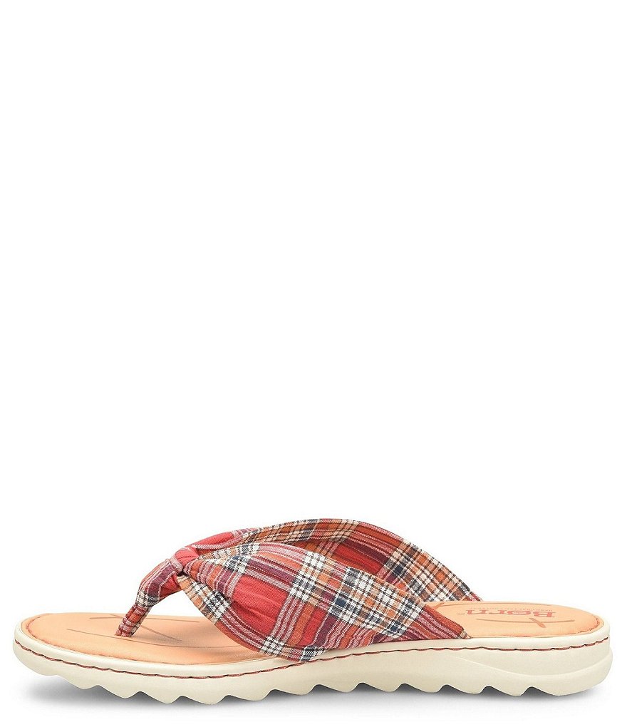 Born Tide Plaid Knot Sandals