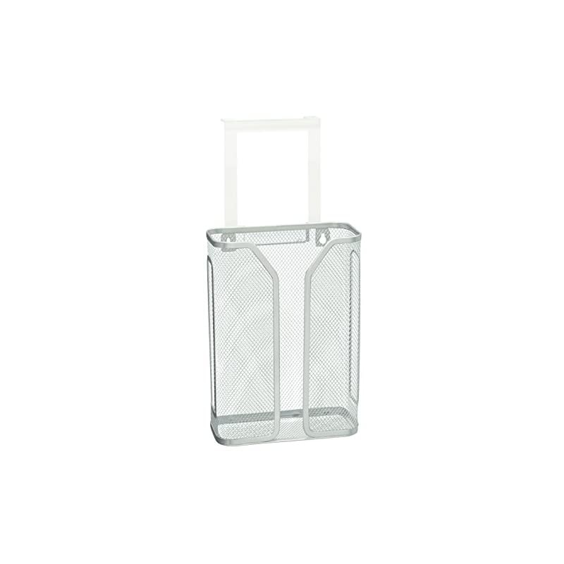 Over The Cabinet Door Bag Holder, Silver