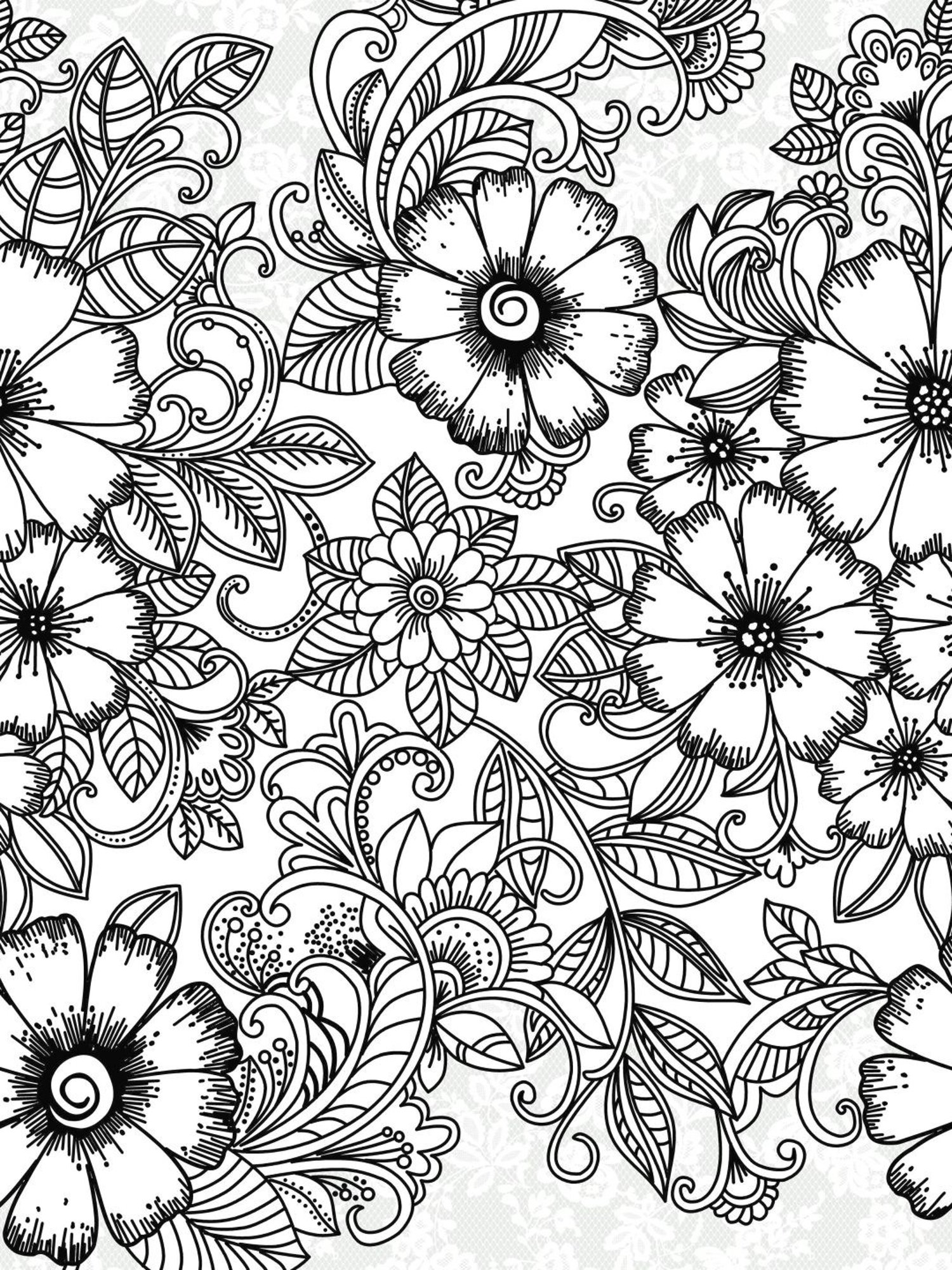 My Room Floral Black & White 140 TC Cotton Fitted King Bed Sheet with 2 Pillow Covers