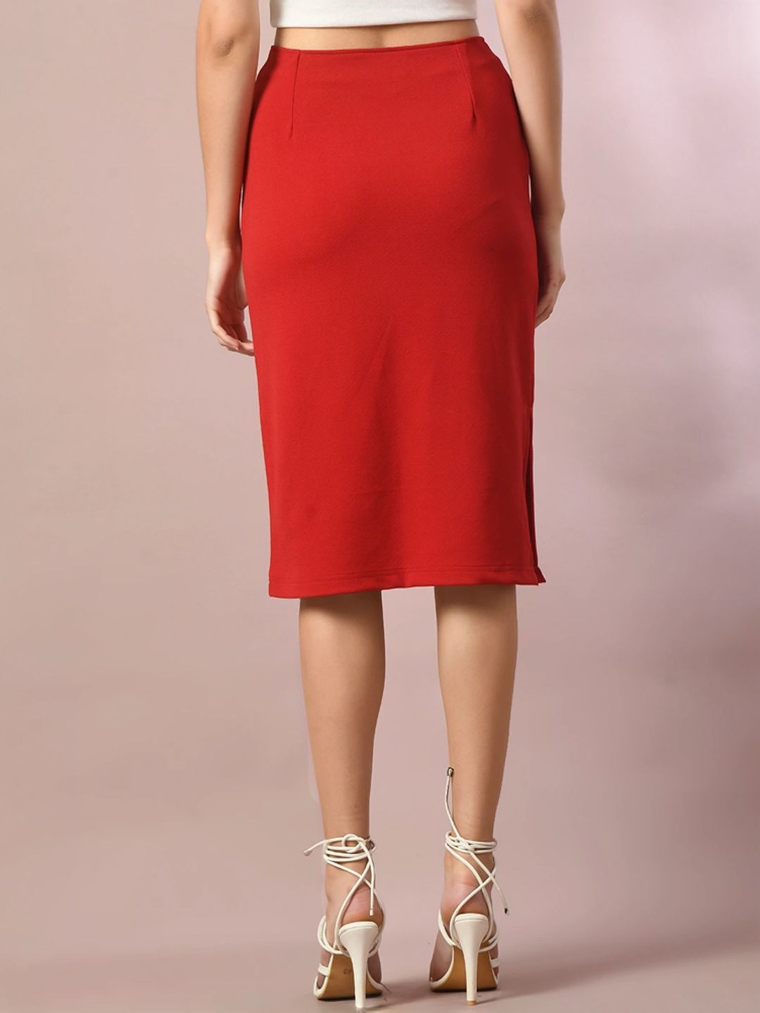 Myshka Red Bodycon Skirt