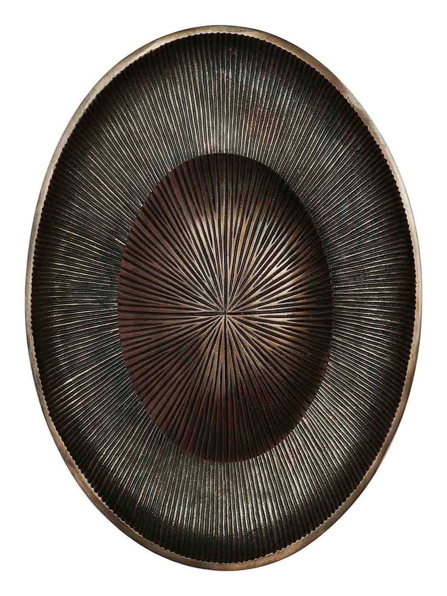 FOS LIGHTING Contemporary Copper Aluminium Oval LED Wall Light