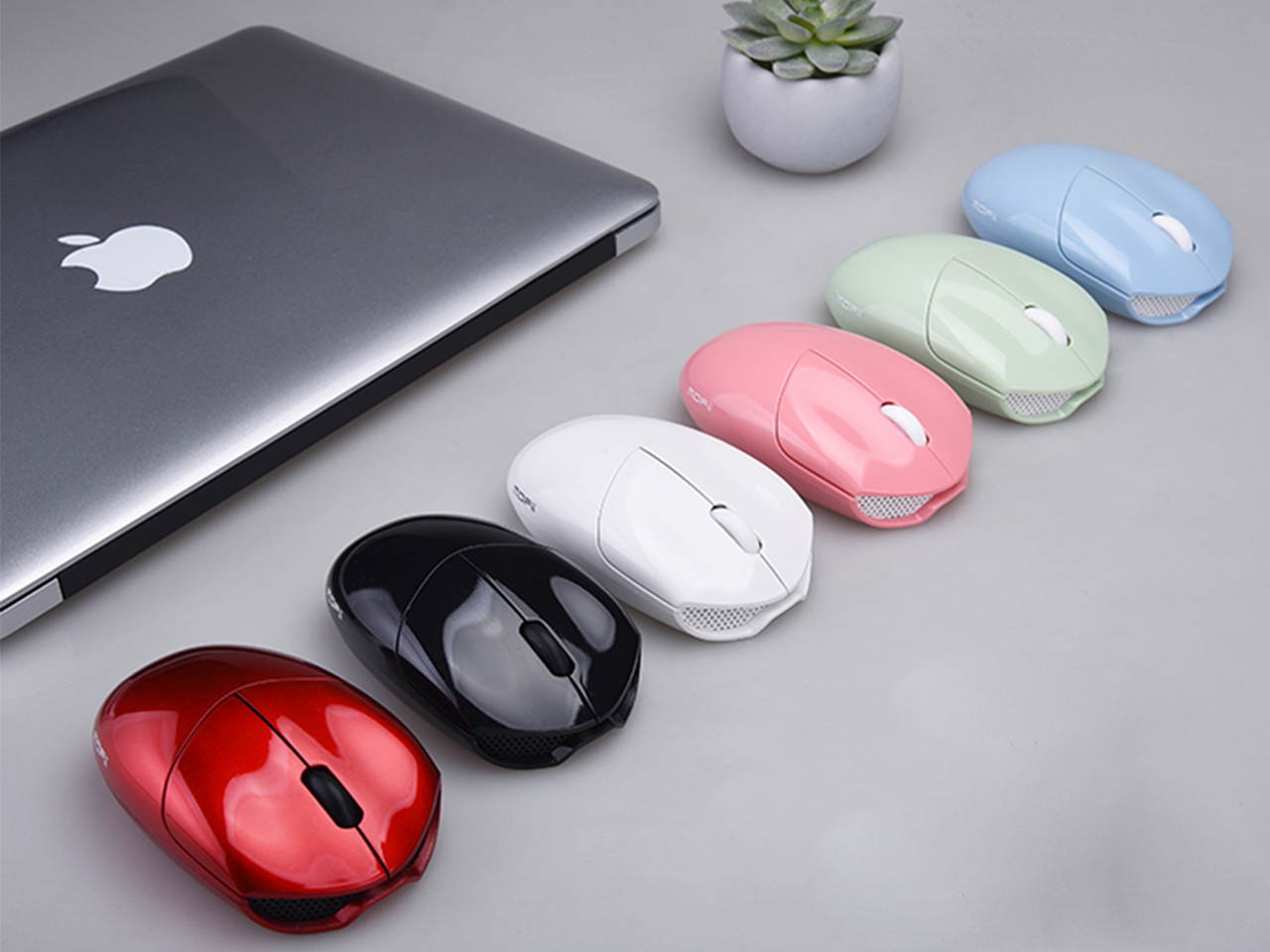 MOFII Bluetooth Mouse - Compact Wireless Mouse Bluetooth 5.1 Tech Compatible with Computer, PC, Notebook, MacBook, Laptop, Windows, iPad, Mac OS, Chrome or Android (Blue)