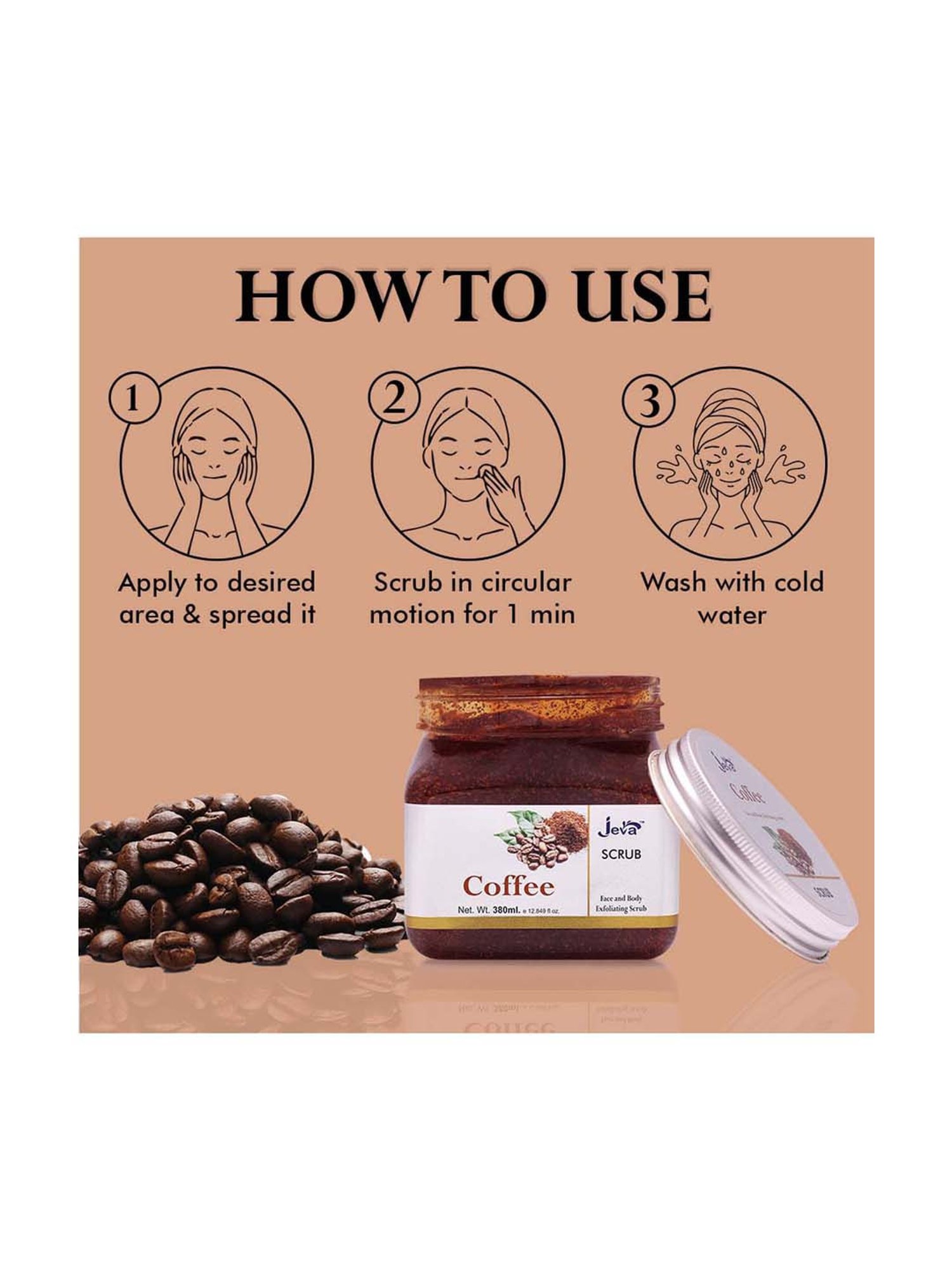 Coffee Face & Body Exfoliating Scrub - 380 ml