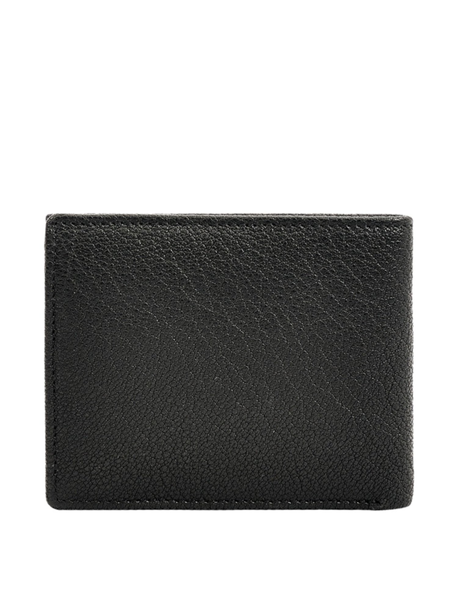 Eske Wyatt Black Casual Leather Bi-Fold Wallet for Men