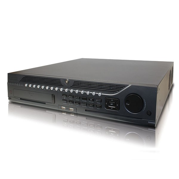64CH 1080P NVR, Third-party network cameras supported, 1920&times;1080P resolution real-time recording, HDMI and VGA output at up to 1920&times;1080P resolution, 16-ch simultaneous playback, HDD quota and group m