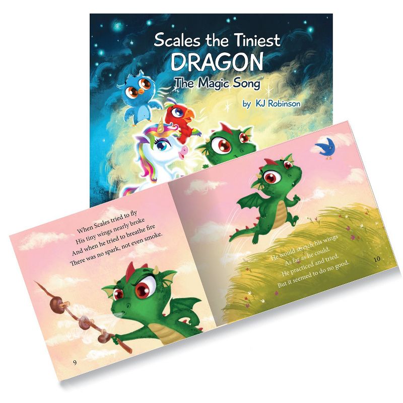 My Audio Pet Bluetooth(R) Speaker 5.0 - Scales The Dragon - My Audio Stories Bundle with Book