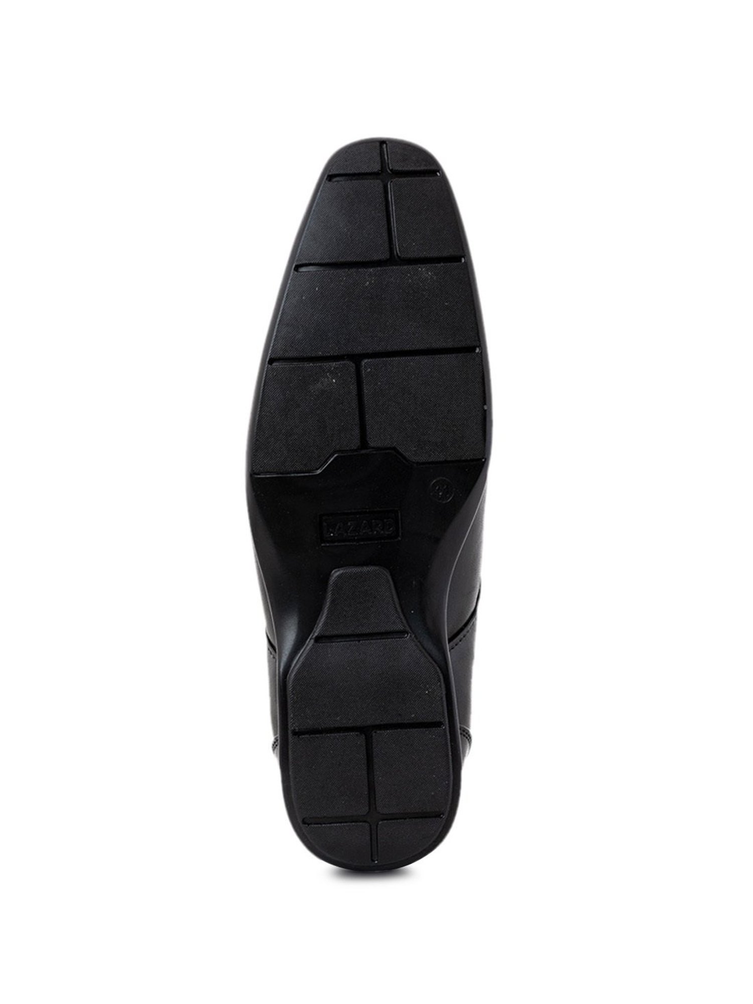 Lazard by Khadims Men's Black Derby Shoes