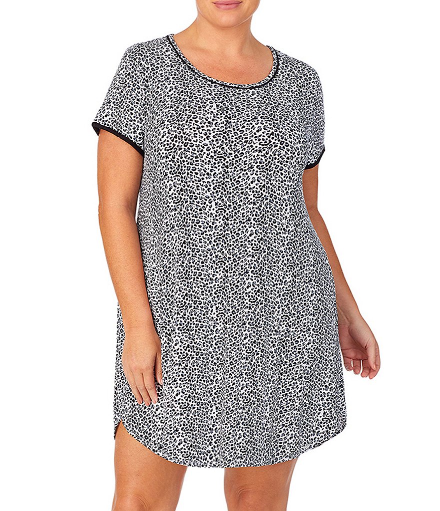 Rya Plus Darling Scoop Neck Charmeuse & Lace Solid Chemise