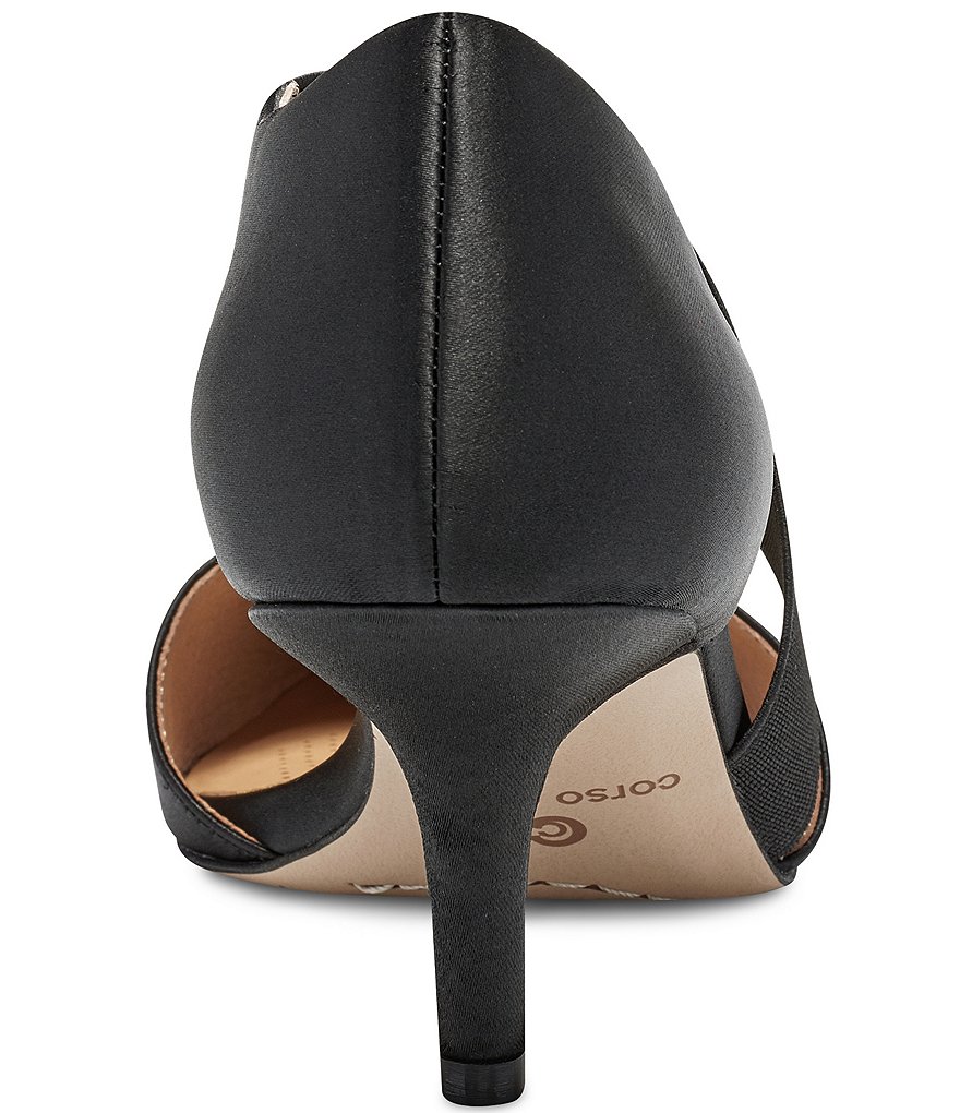 CC Corso Como Denice Asymmetrical Satin Pointed Toe Pumps