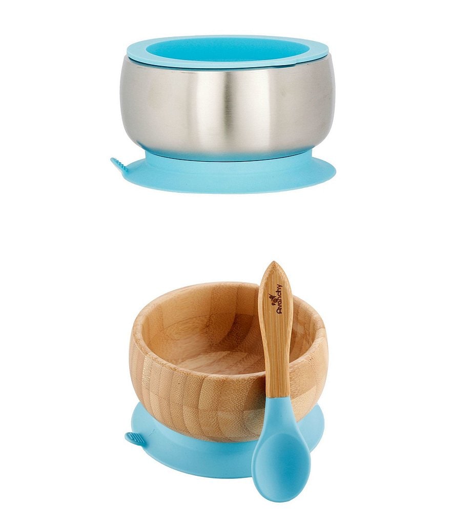 Avanchy Baby/Toddler Sustainable Essentials Bowl/Spoon Feeding Set