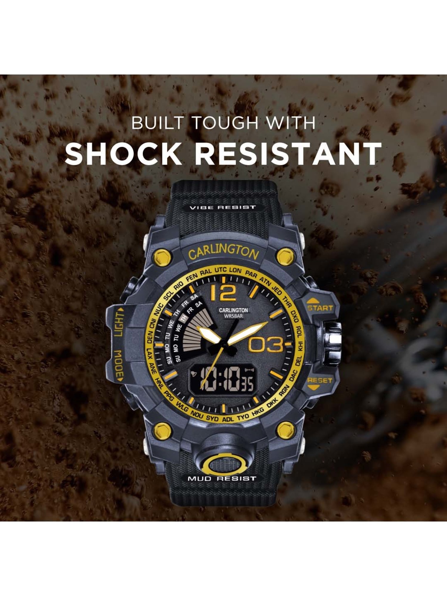 CARLINGTON Endurance 3366 Analog-Digital Watch for Men