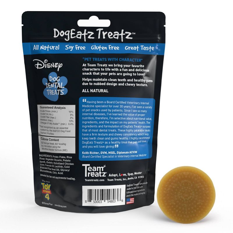 Team Treatz Chicken Toy Story 4 Dog Dental Dog Treat - 7oz
