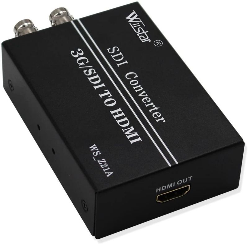 Wiistar 720P 1080P 3G/SD/HD SDI to SDI HDMI Video Converter SDI Loop Support Audio Output for Monitors/Home Theater