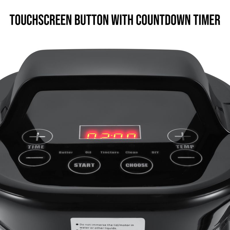 Dartwood Countertop Herbal Infuser and Botanical Extractor - Butter Maker, Oil Infuser, and Dry Herb Vaporizer - Includes Accessories and Recipe Book