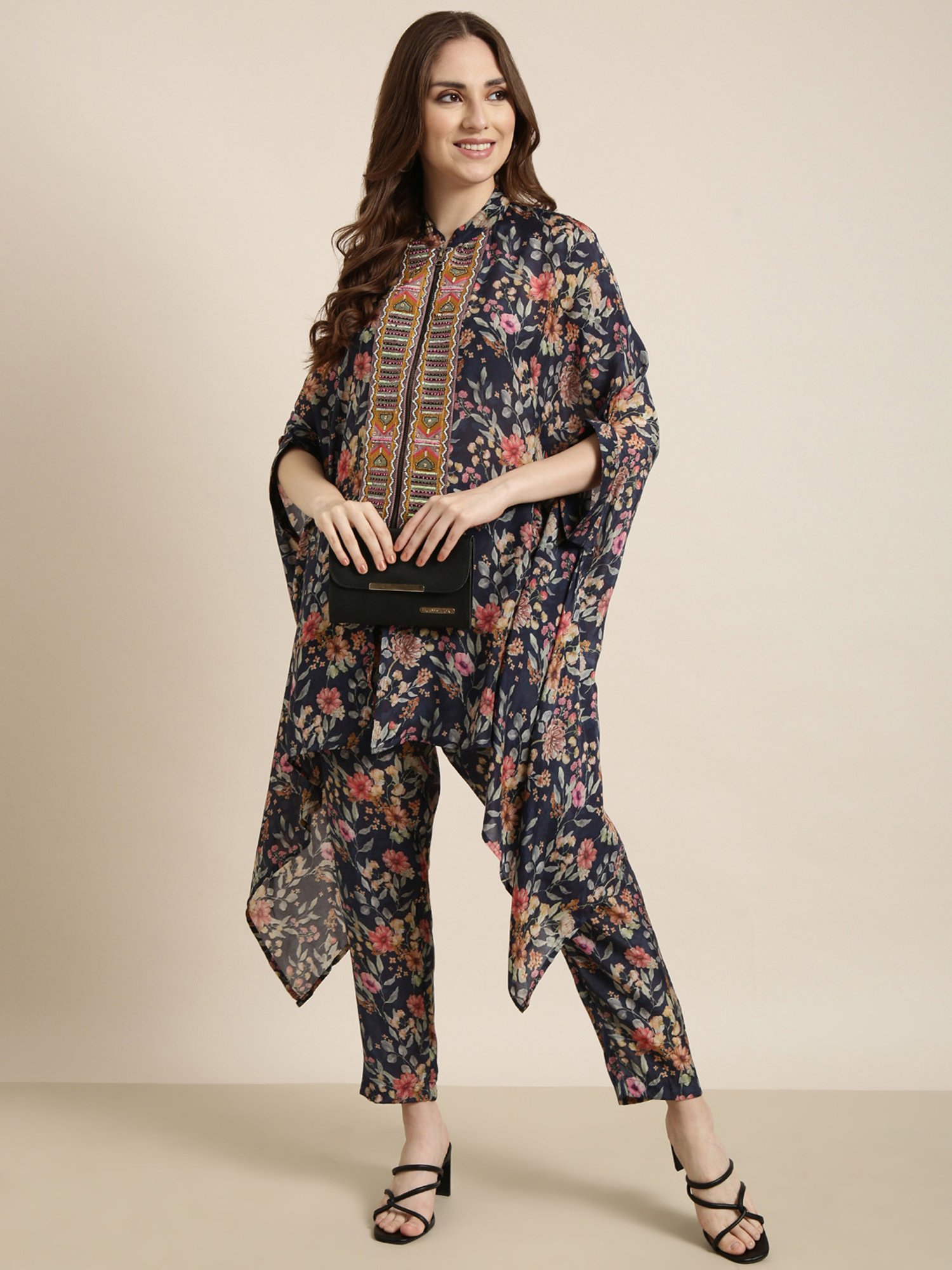 SHOWOFF Blue Floral Print Co-Ord Set