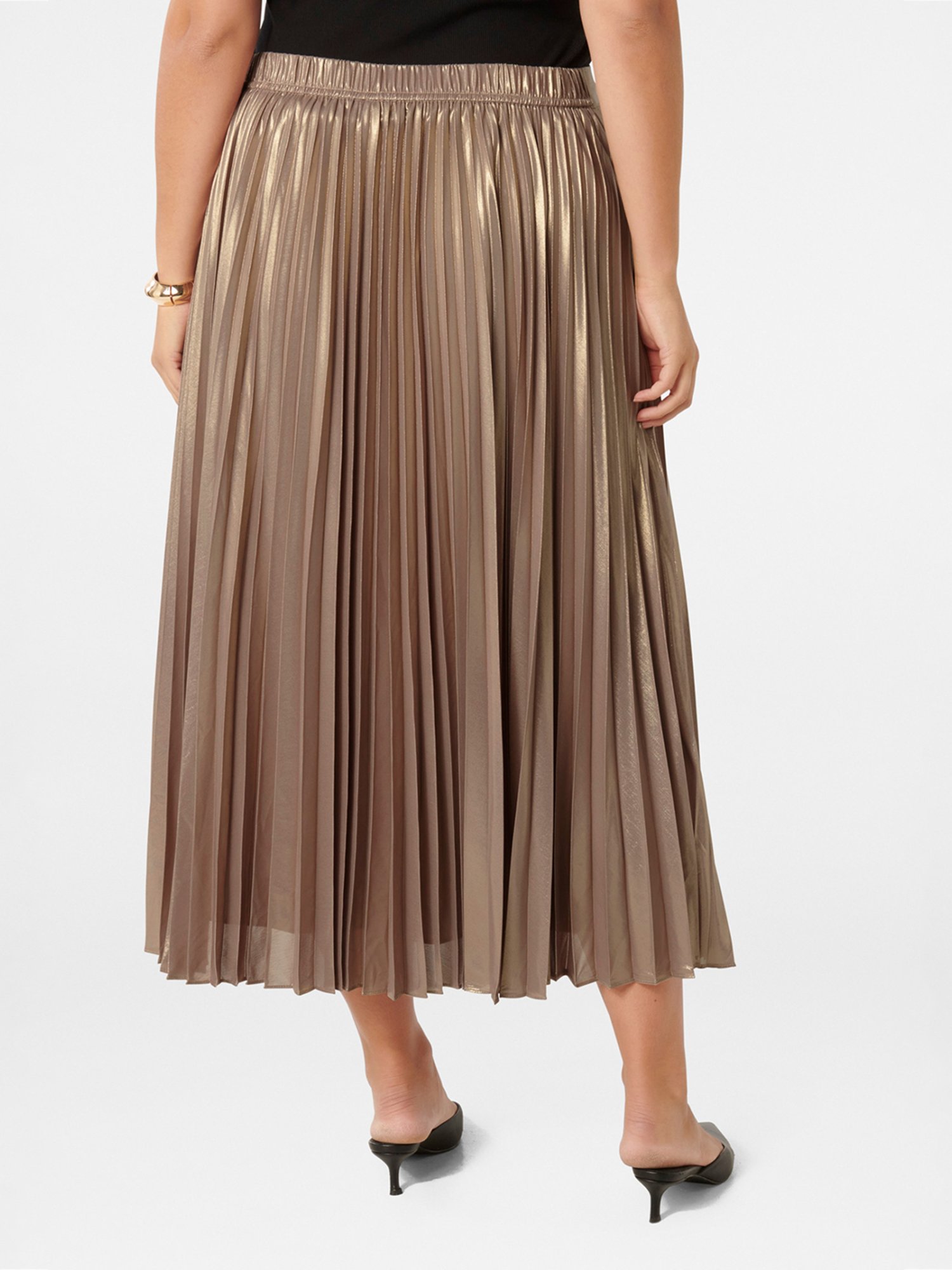 Forever New Estella Curve Pleated Midi Skirt