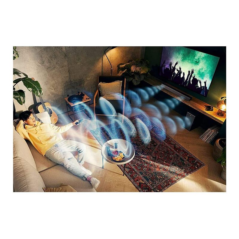 Philips Audio 2.1 Channel 300 Watts Dolby Audio Performance Soundbar Speaker with Wireless Subwoofer (2 Items)