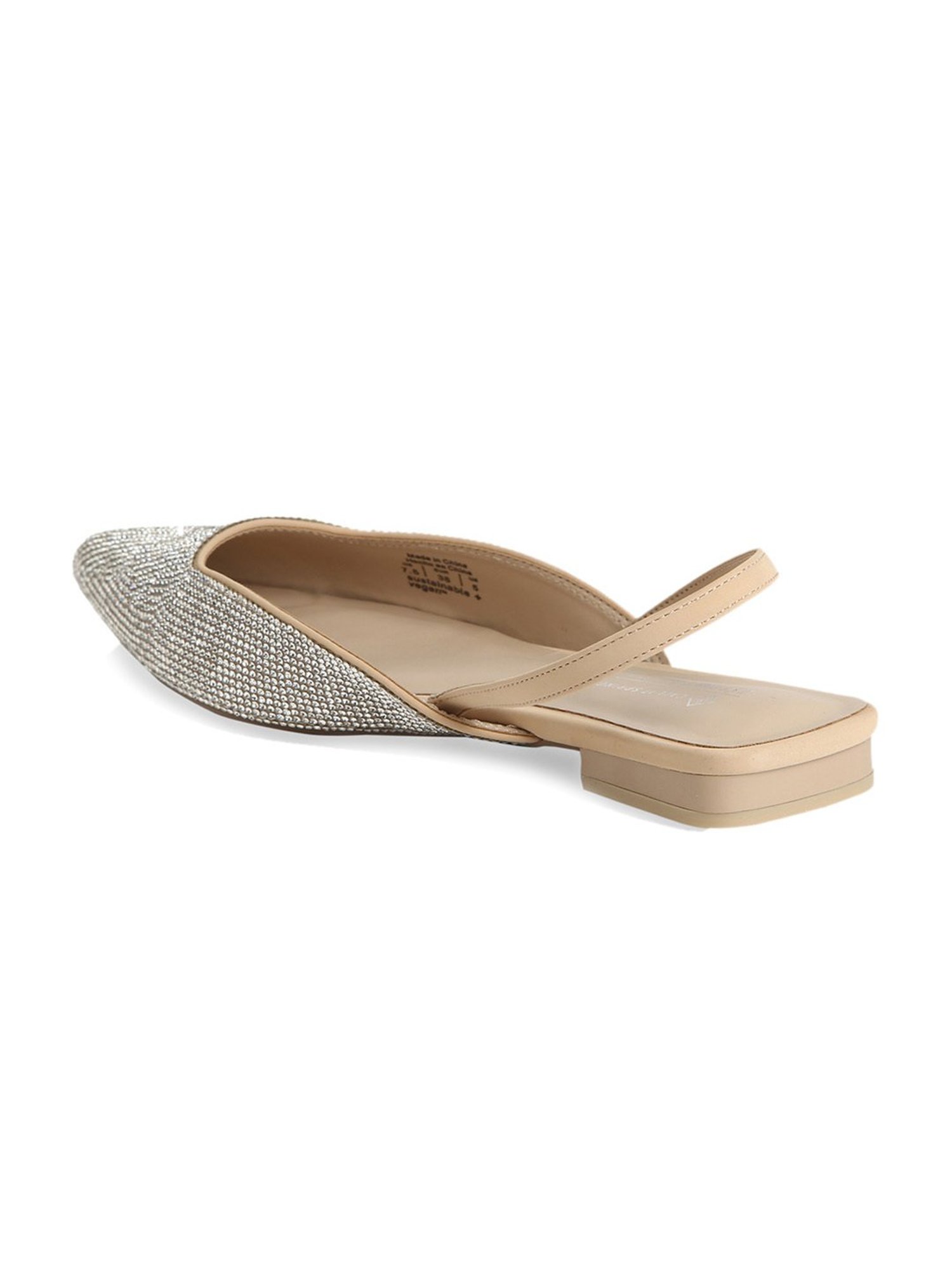 Call It Spring Women's Beige Sling Back Sandals