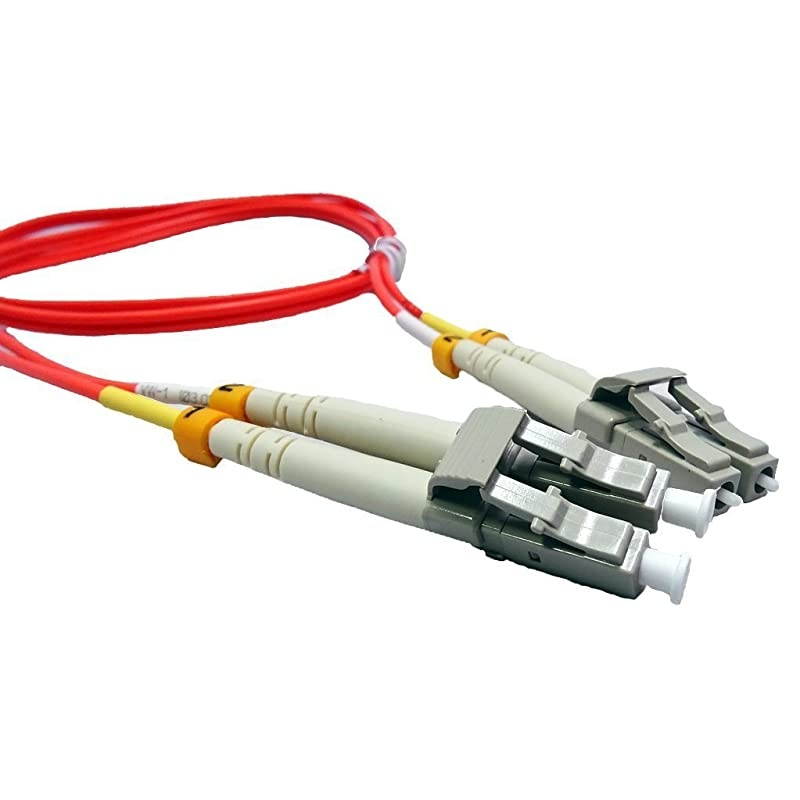 Meter Multimode Duplex Fiber Optic Cable 5025 LC to LC Orange