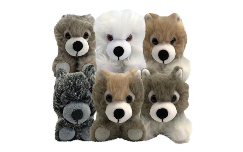 Factory Entertainment Game of Thrones Exclusive 6-Inch Plush Direwolf Prone Cub 6-Pack
