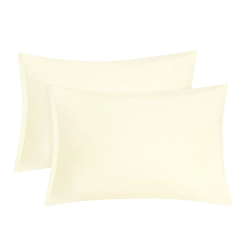 Standard(20"x26") 1800 Series Soft Brushed Microfiber Pillow Cases Beige - PiccoCasa