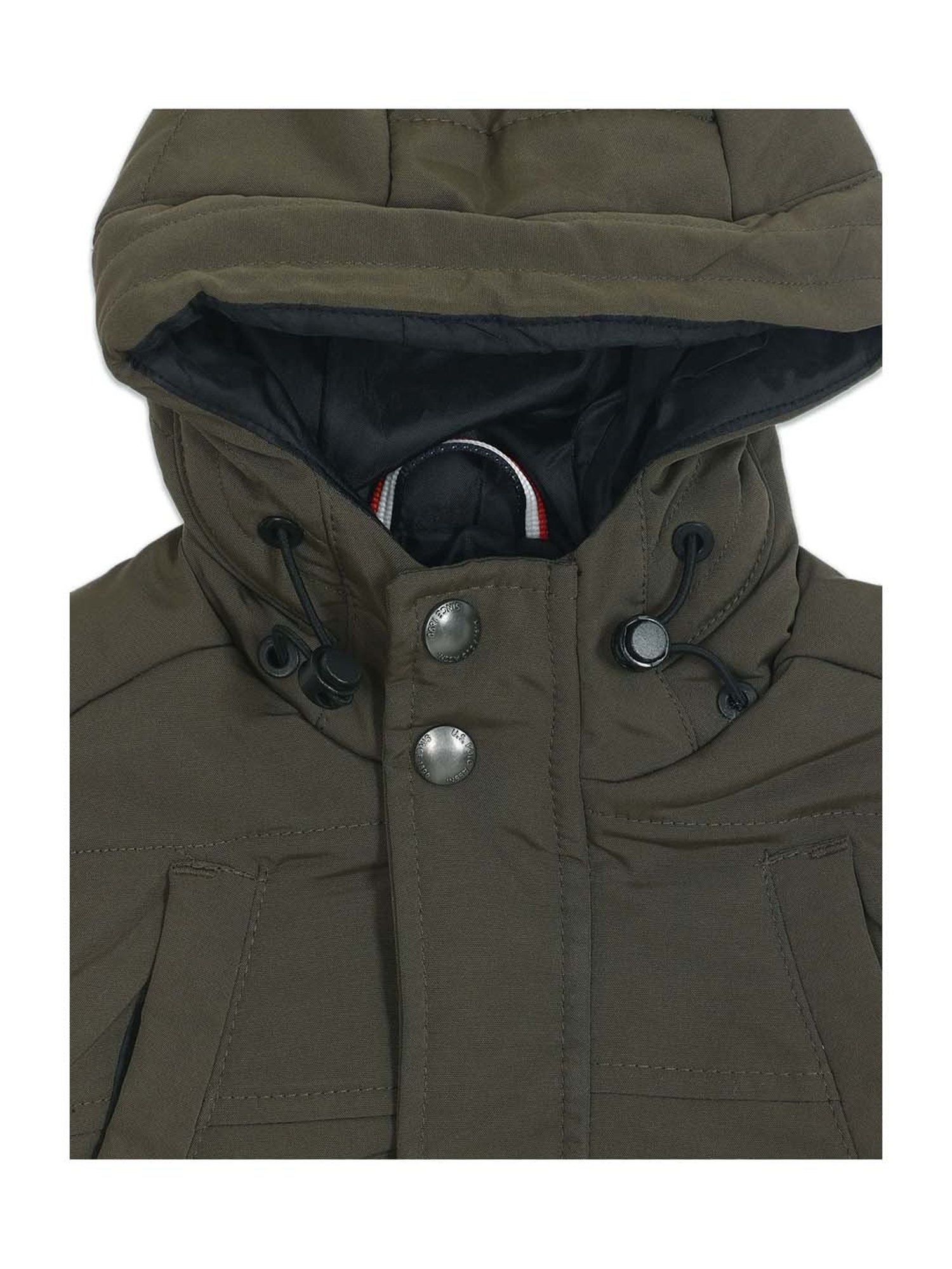 U.S. Polo Assn. Kids Green Regular Fit Full Sleeves Jacket