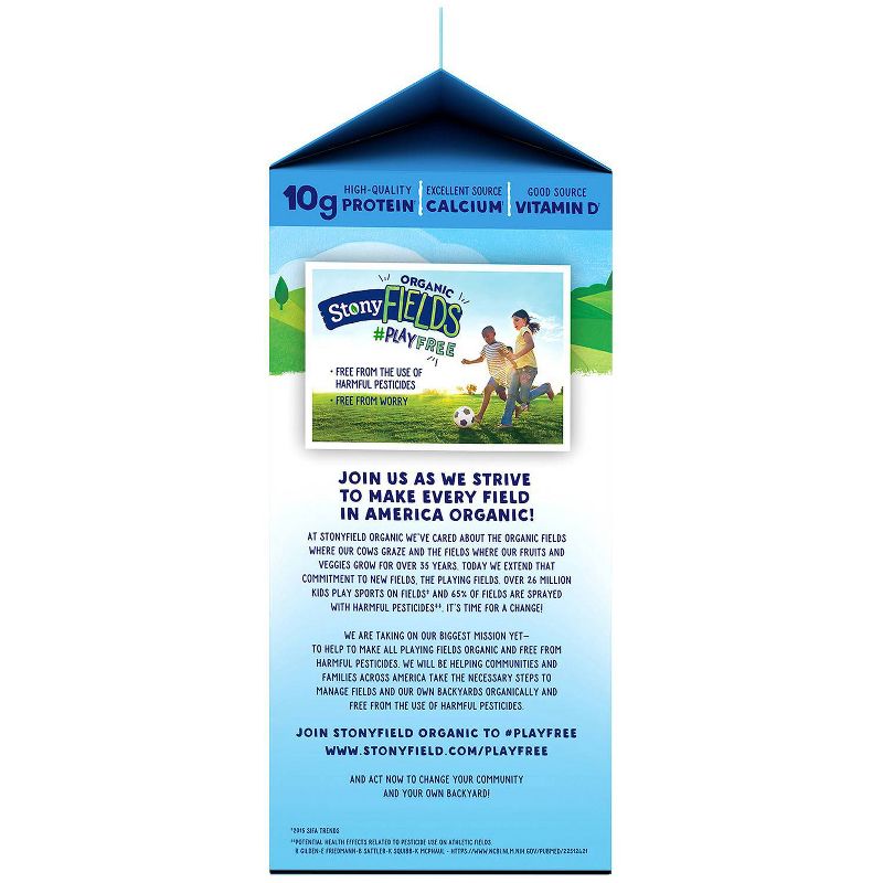 Stonyfield Organic Skim Milk - 0.5gal