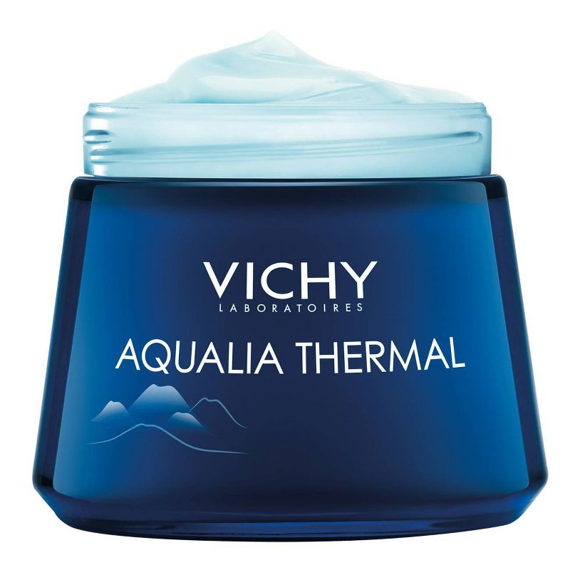 Vichy Aqualia Thermal Night Spa Anti Fatigue Night Cream and Face Mask with Hyaluronic Acid - 2.54oz