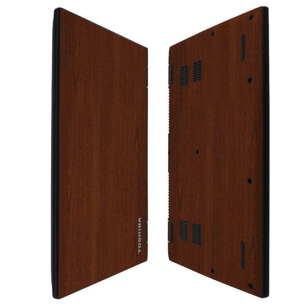 Skinomi TechSkin - Dark Wood & Screen Protector for Toshiba Radius 14" (2015)