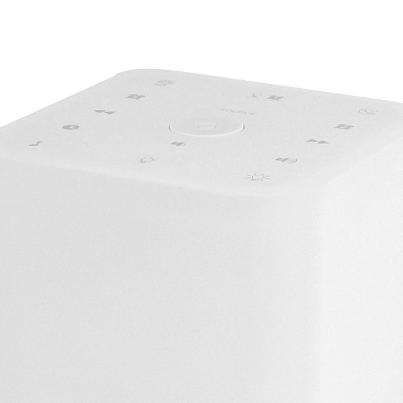 JENSEN Mood Lamp Digital Dual Alarm Clock Radio - White (JCR-370)