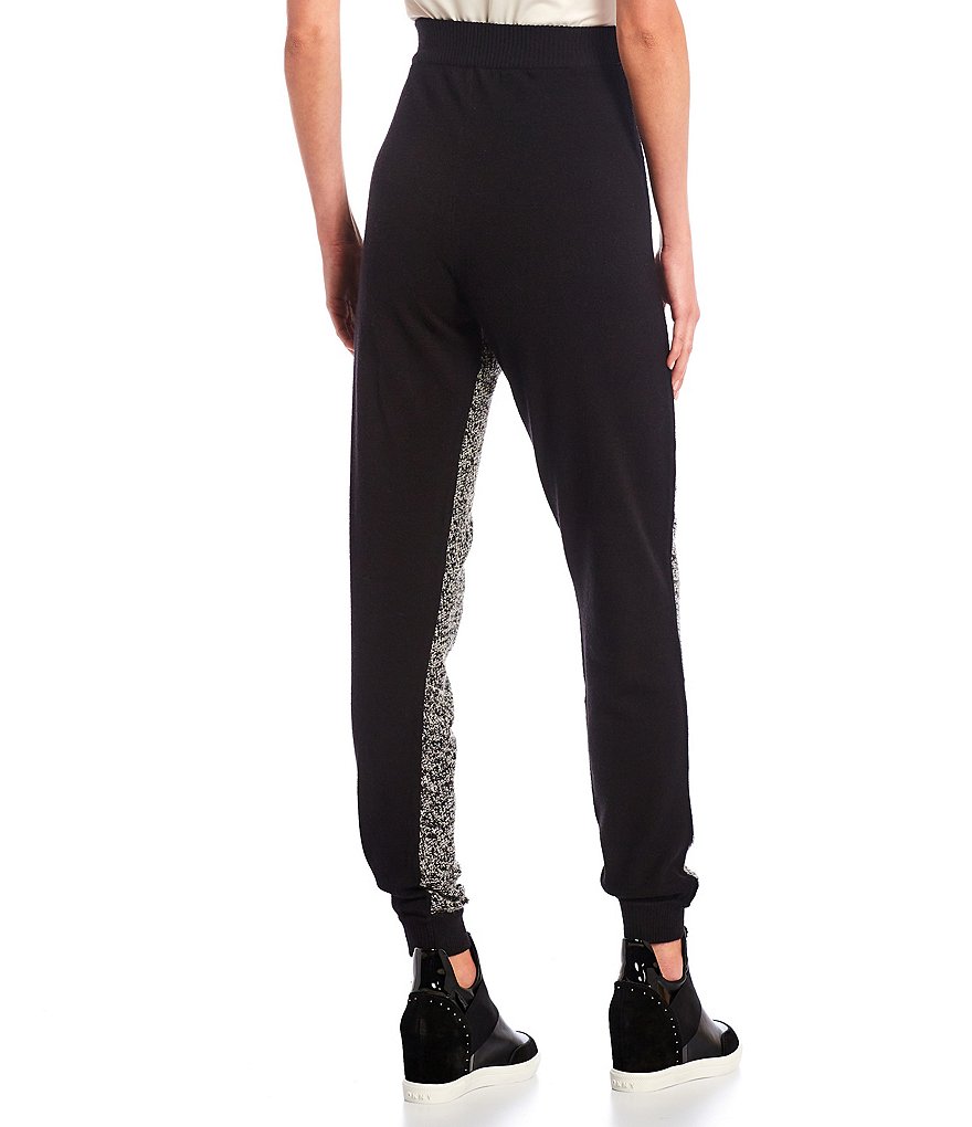 Donna Karan New York Stretch Boucle Knit Elastic Waist Coordinating Pull-On Joggers