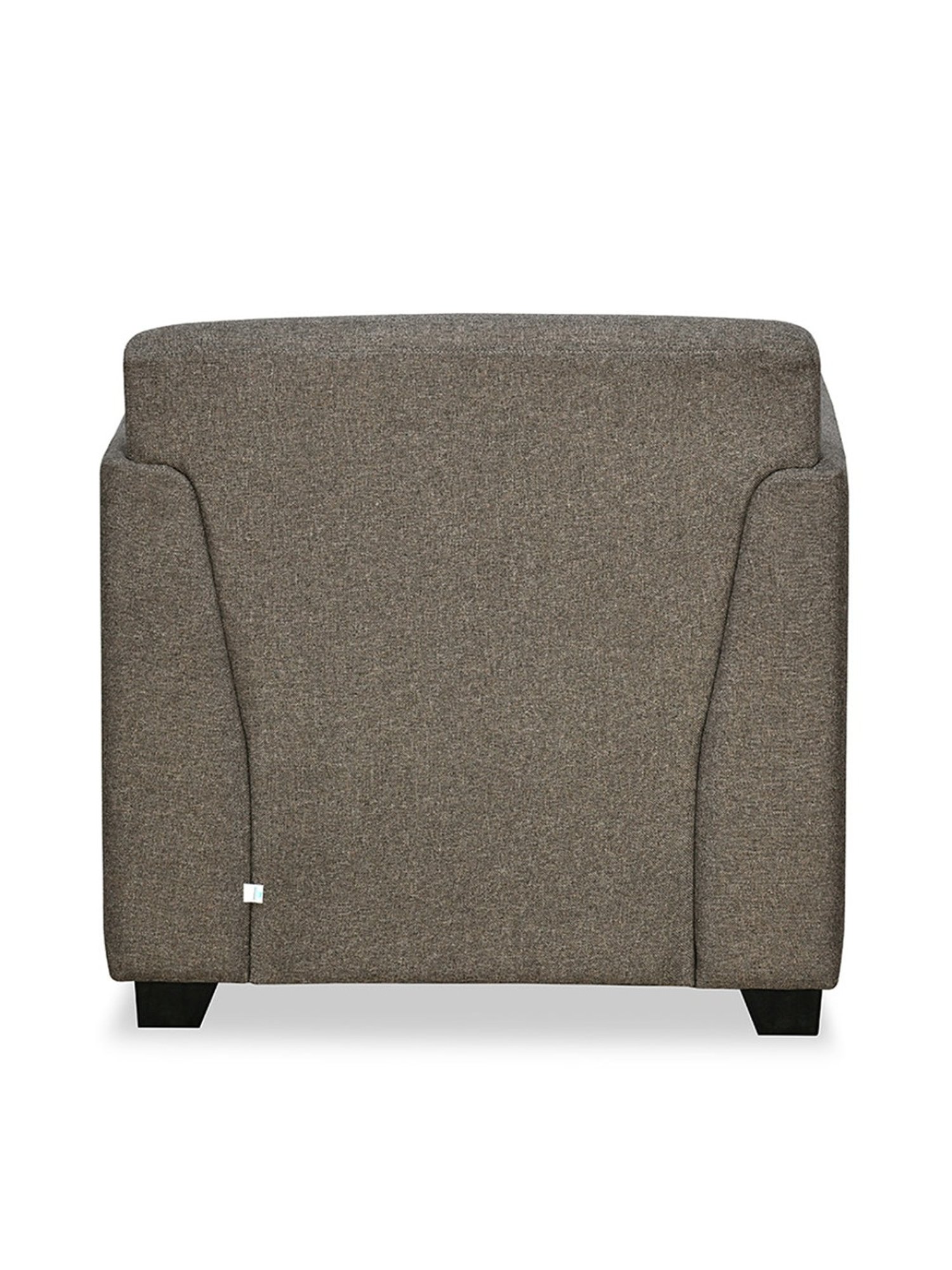 Nilkamal Svelte Dark Brown Fabric - Polyester 1 Seater Recliner Sofa