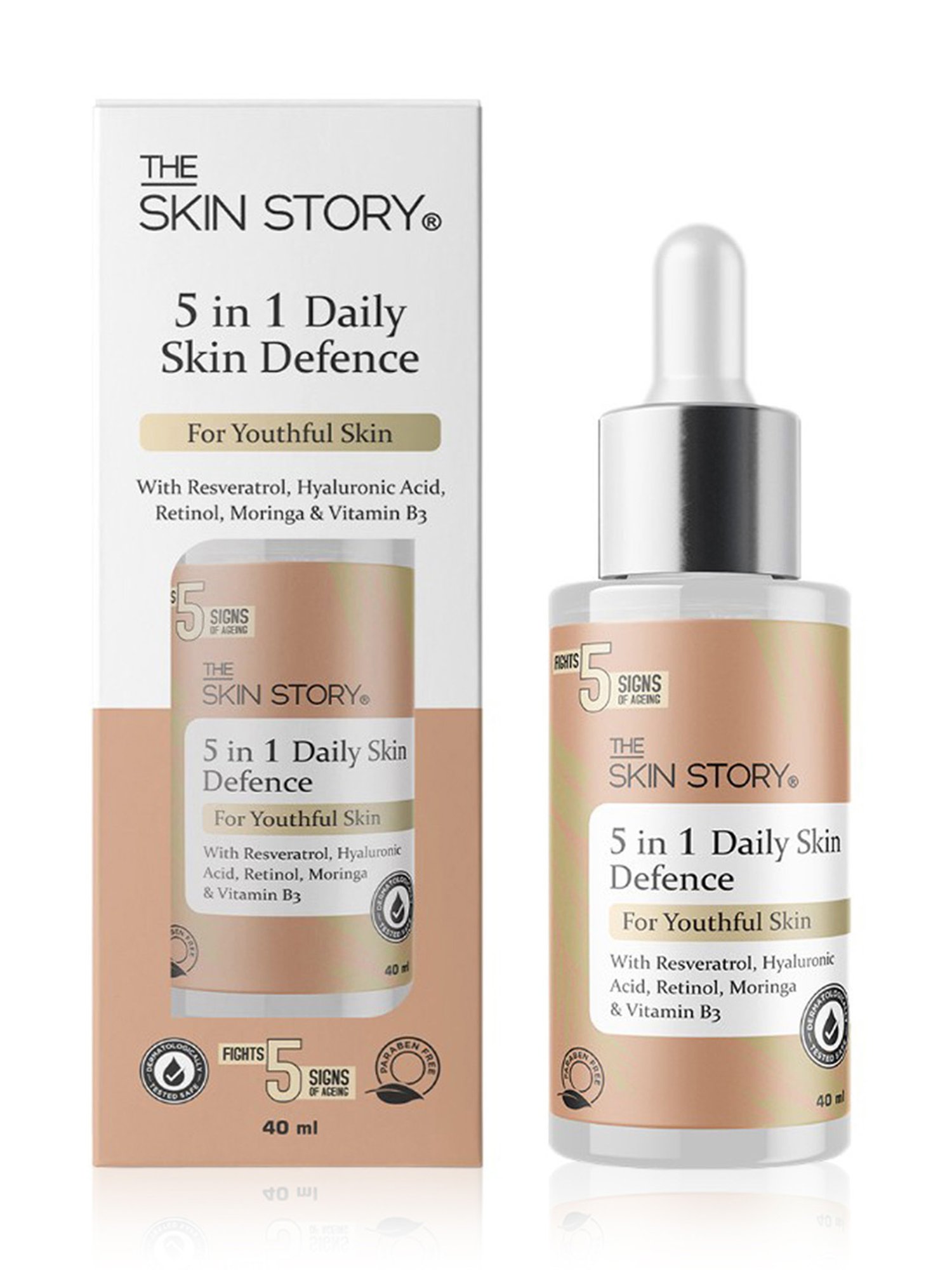 The Skin Story Retinol & Hyaluronic Acid 5 in 1 Daily Skin Defence - 40 ml