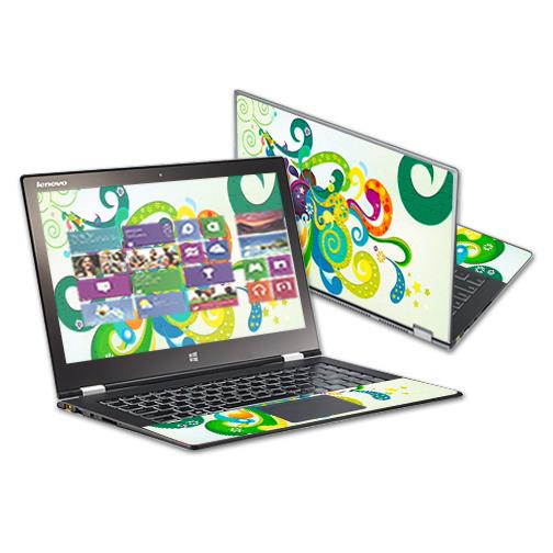 Skin Decal Wrap for Lenovo IdeaPad Yoga 2 Pro 13.3" Touch Flourish Blast