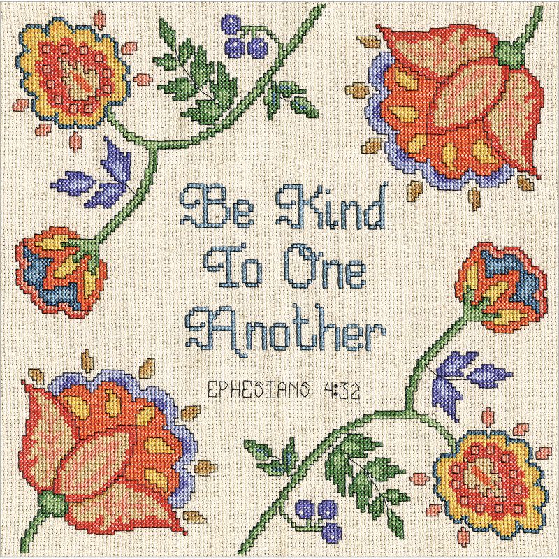 Design Works Counted Cross Stitch Kit 10"X10"-Be Kind (14 Count)