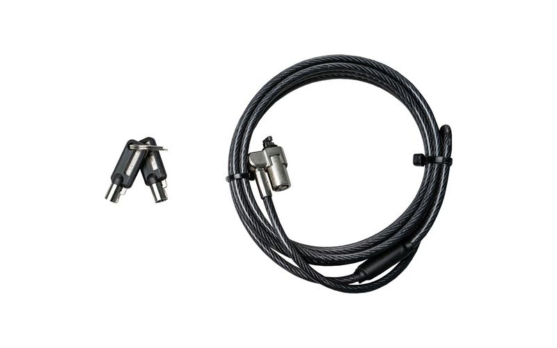 CTA Digital Steel Security K-Slot Cable Lock - Silver - Galvanized Steel - 6.67 ft - For Notebook, Desktop Computer