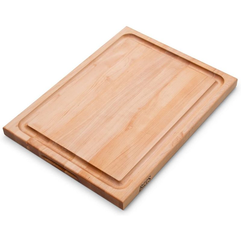 John Boos Block 18 Inch Wide Reversible Cutting/Carving Board with Juice Groove, 24 x 18 x 1.5 Inch, Solid Maple Wood