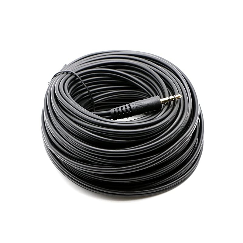 35mm Stereo Male to 2RCA Male Right and Left RCA Audio Cable 50 Feet