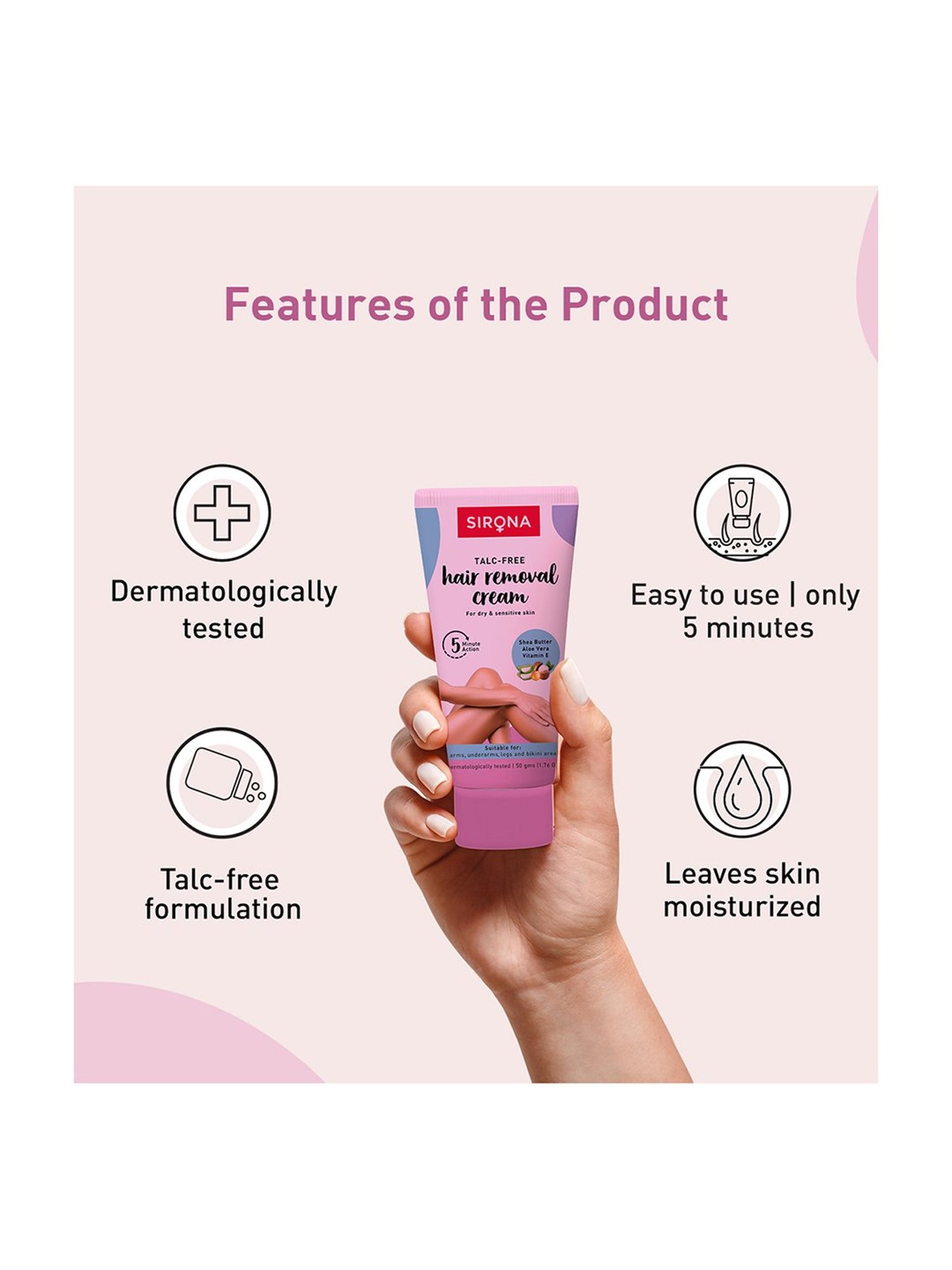 NAIR Hair Remover Cream - Lemon Fragrance - 110 gm