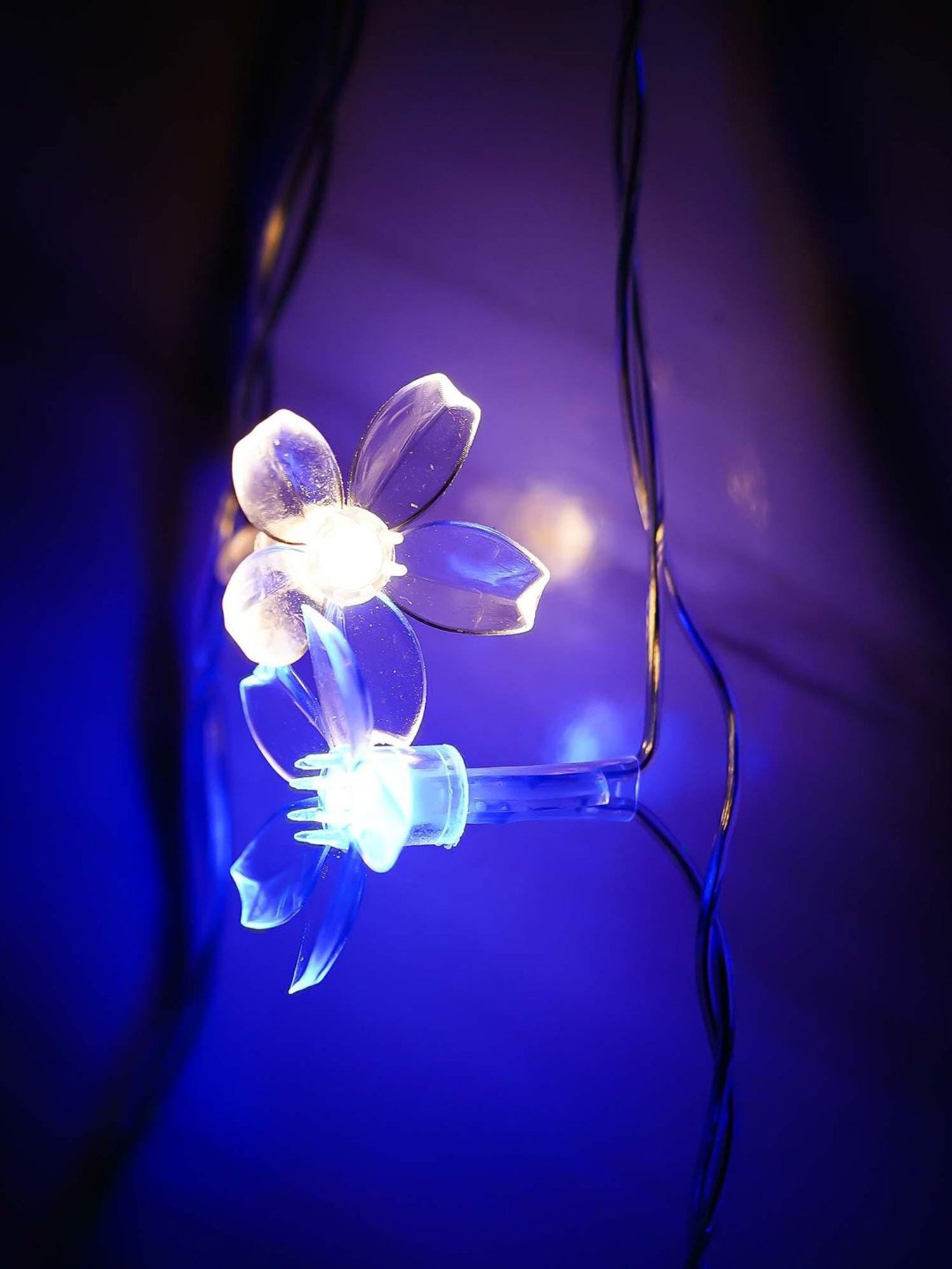 eCraftIndia Blossom Floral Steady, Blinking Color Changing LED Fairy String Lights
